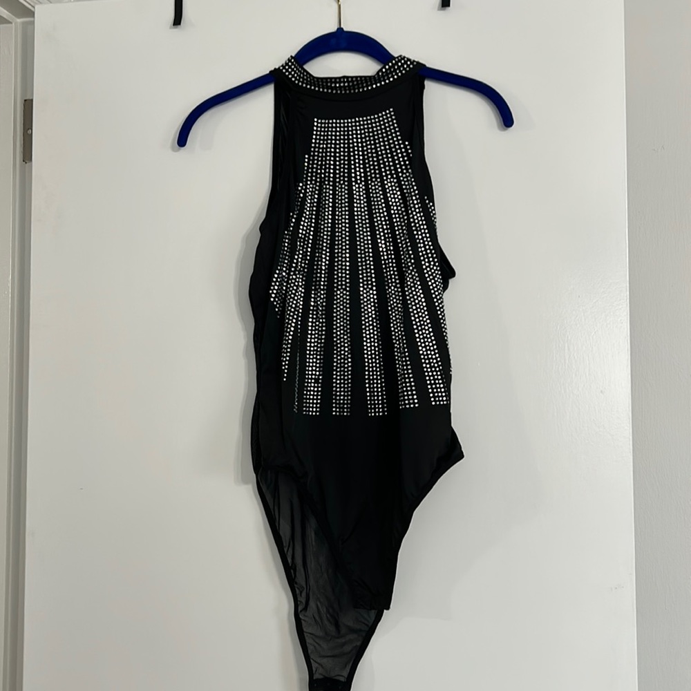 Rhinestone body suit